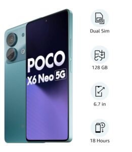 POCO X6 Neo 5G Horizon Blue 8GB RAM 128GB Storage_3