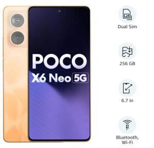 POCO X6 Neo 5G Martian Orange 8GB 128GB Storage_3