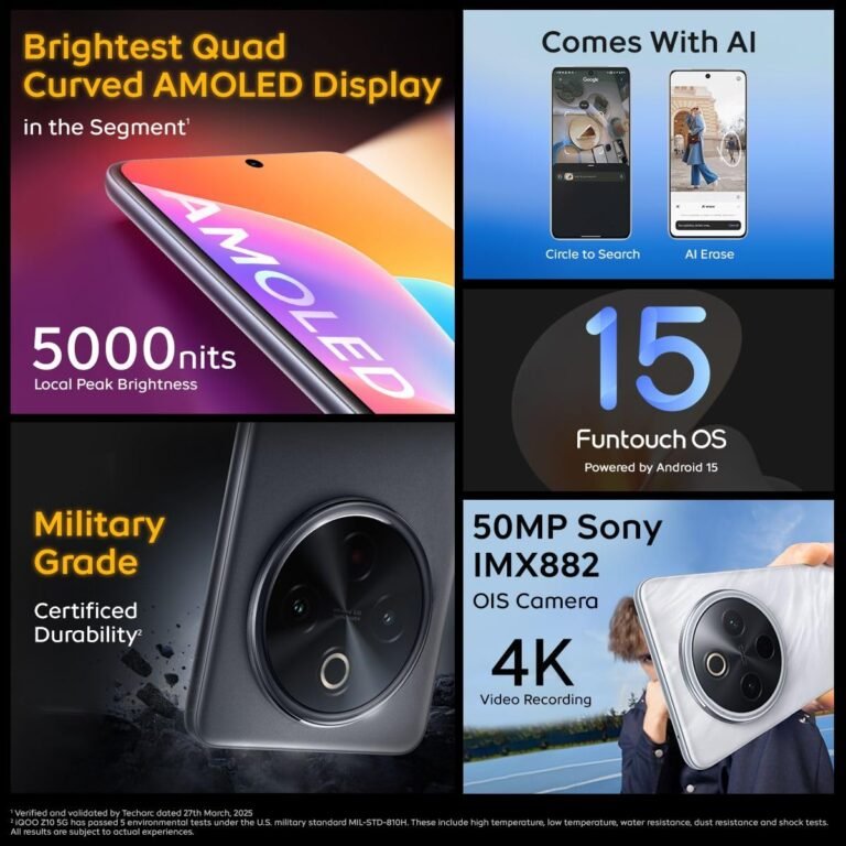 iQOO Z10 5G Stellar Black 8GB RAM 128 GB Storage_4